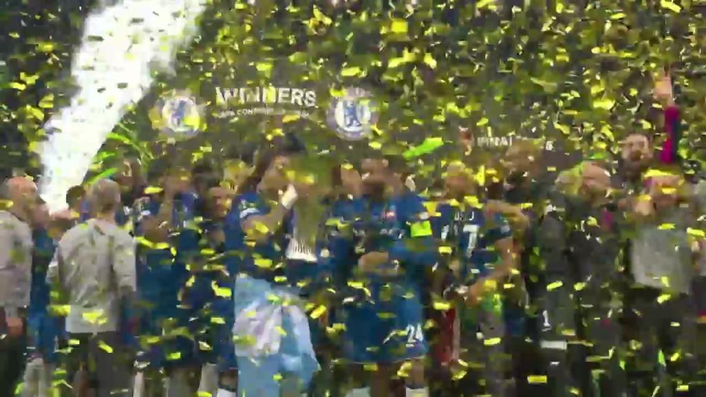 ?榮耀藍軍！歐協(xié)聯(lián)奪冠捧杯！里斯-詹姆斯高舉獎杯全隊慶祝